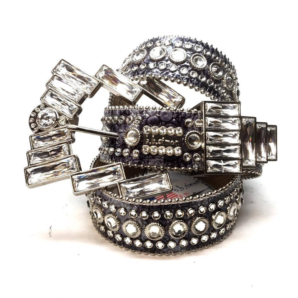 b.b. Simon "Big Block" Crystal Belt - Dudes Boutique