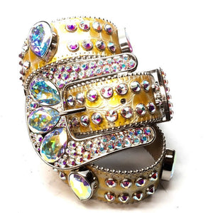b.b. Simon "Honey Comb" Crystal Belt - Dudes Boutique
