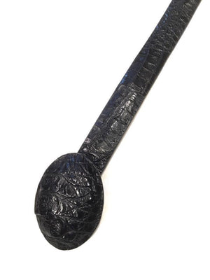 Safari Black Crocodile Belt - Dudes Boutique