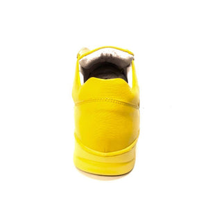 Mauri M770 Yellow Crocodile Perforated Nappa Leather Sneakers - Dudes Boutique