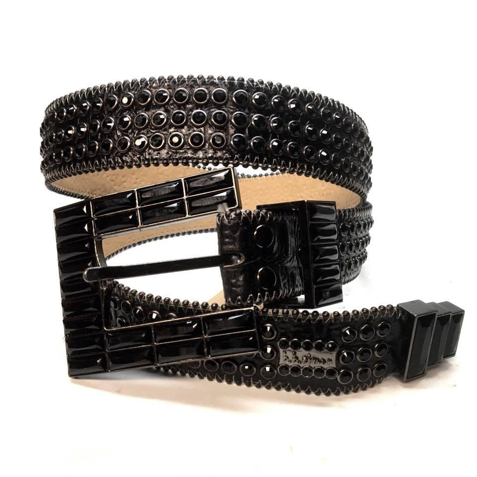 b.b. Simon "Black Block" Crystal Belt - Dudes Boutique