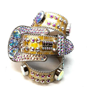 b.b. Simon "Honey Comb" Crystal Belt - Dudes Boutique