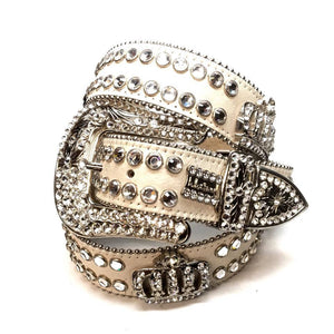 b.b. Simon "Natural Crown" Crystal Belt - Dudes Boutique