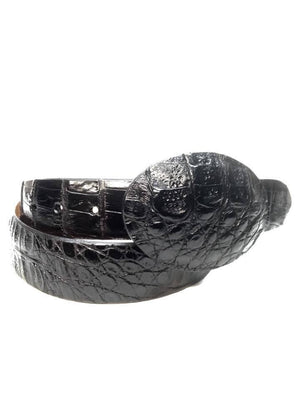Safari Black Crocodile Belt - Dudes Boutique