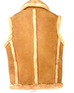 Jakewood Dune Suede Shearling Vest - Dudes Boutique