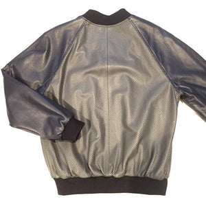 G-Gator Lambskin Varsity Perforated Jacket - Dudes Boutique