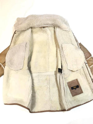 Jakewood - Brown & Cream Shearling With Hood - Dudes Boutique
