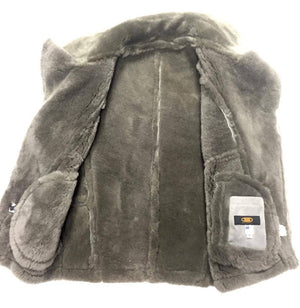 Jakewood Grey Suede Shearling Vest - Dudes Boutique