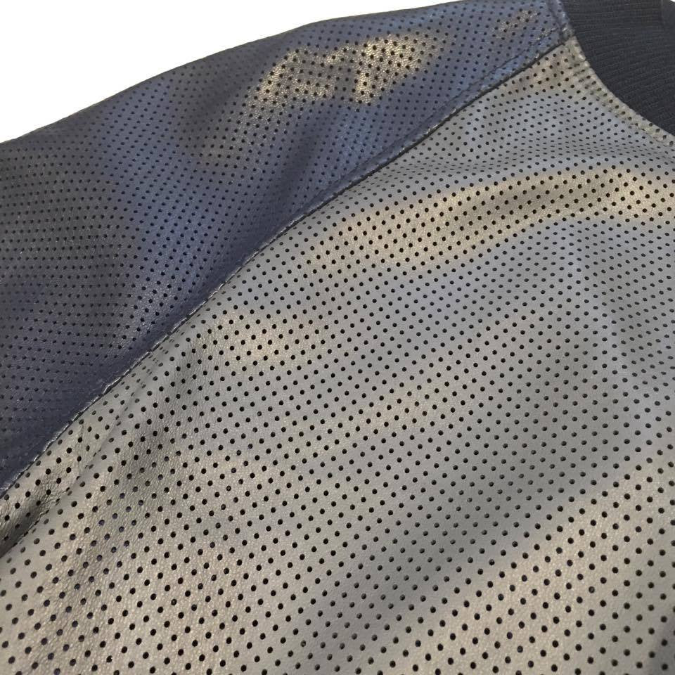 G-Gator Lambskin Varsity Perforated Jacket - Dudes Boutique