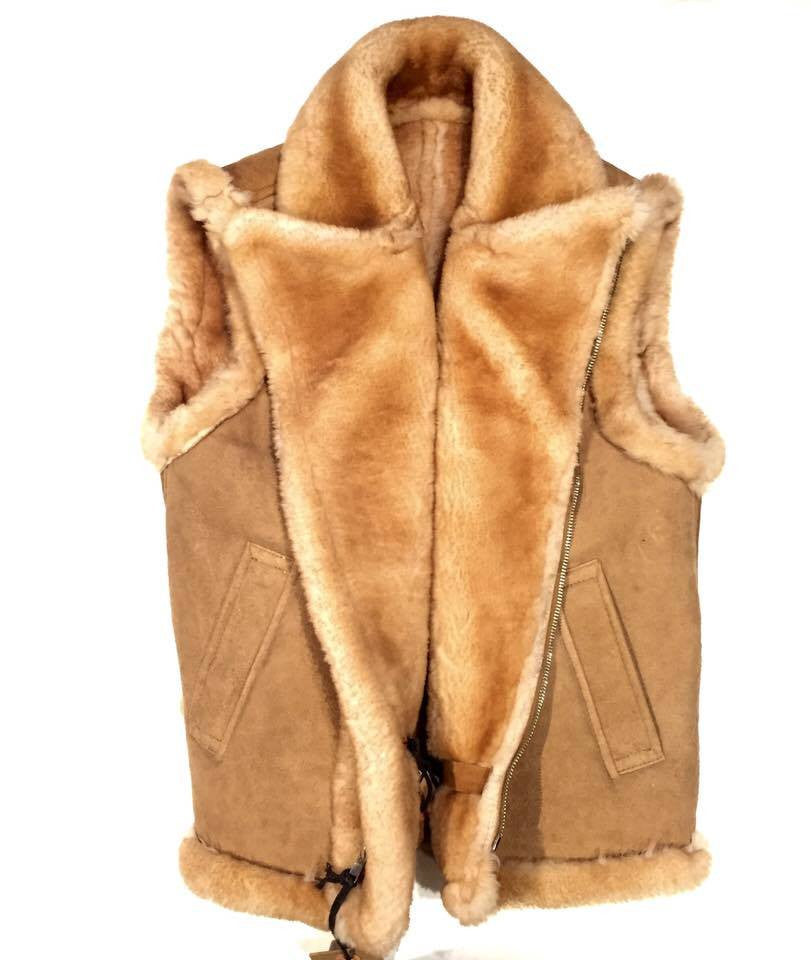 Jakewood Dune Suede Shearling Vest - Dudes Boutique