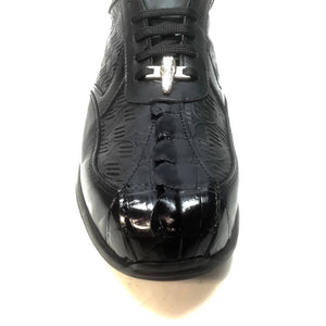 Mauri M770/1 Black Crocodile Tail Sneakers - Dudes Boutique