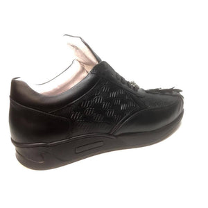 Mauri M770/1 Black Crocodile Tail Sneakers - Dudes Boutique
