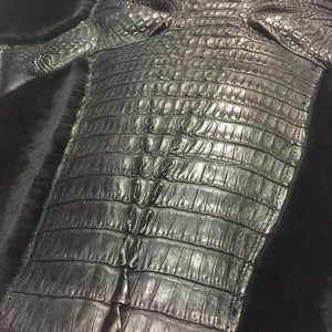 G-Gator Full Alligator Body Hooded Mouton Vest - Dudes Boutique