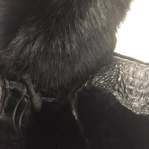 G-Gator Full Alligator Body Hooded Mouton Vest - Dudes Boutique