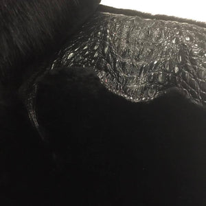 G-Gator Full Alligator Body Hooded Mouton Vest - Dudes Boutique