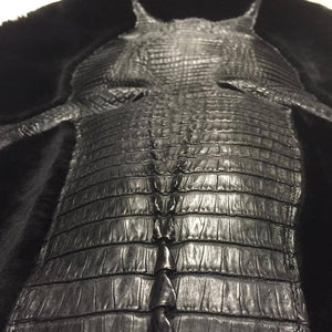 G-Gator Full Alligator Body Hooded Mouton Vest - Dudes Boutique