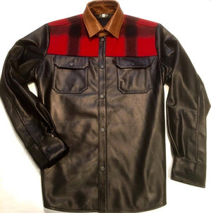 G-Gator Plaid Leather Shirt 25 - Dudes Boutique