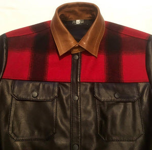 G-Gator Plaid Leather Shirt 25 - Dudes Boutique