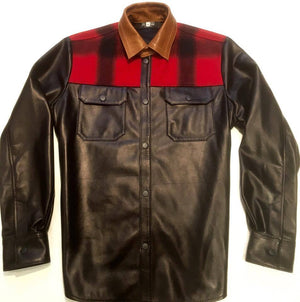 G-Gator Plaid Leather Shirt 25 - Dudes Boutique