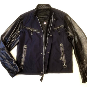 G-Gator Zipper Lambskin & Mesh Leather Jacket - Dudes Boutique