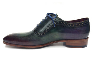 Paul Parkman Green & Purple Handmade Oxfords - Dudes Boutique