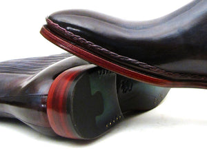 Paul Parkman Men's Chelsea Boots Navy & Bordeaux - Dudes Boutique