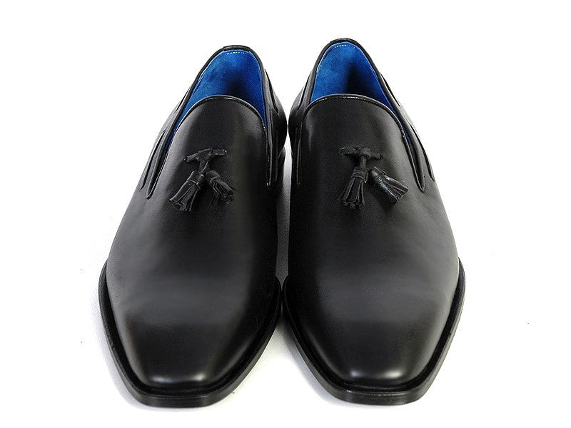 Paul Parkman Tassel Black Leather Sole Leather Upper Loafer - Dudes Boutique