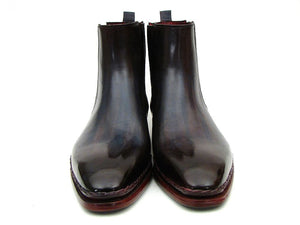 Paul Parkman Men's Chelsea Boots Navy & Bordeaux - Dudes Boutique