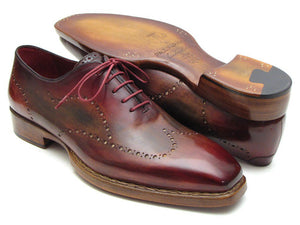 Paul Parkman Bordeaux & Camel Wingtip Oxford Good Year Welted - Dudes Boutique