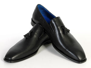 Paul Parkman Tassel Black Leather Sole Leather Upper Loafer - Dudes Boutique
