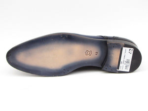 Paul Parkman Parliament Blue Derby Shoes Leather Upper And Leather Sole - Dudes Boutique