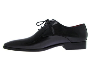 Paul Parkman Men's Black Oxford Leather Upper And Leather Sole - Dudes Boutique
