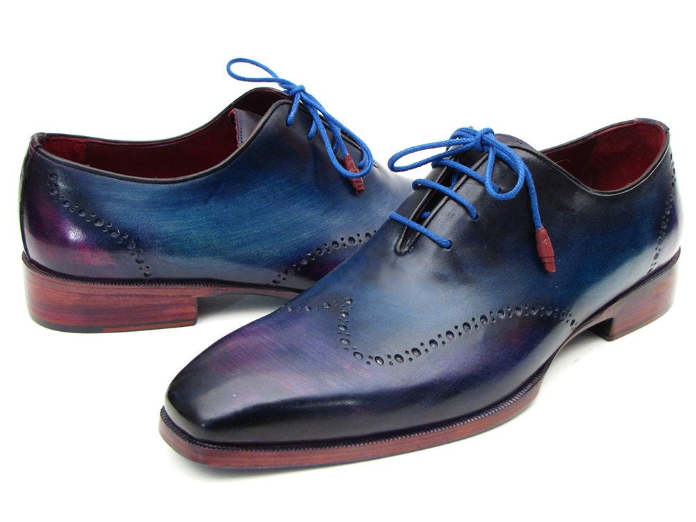 Paul Parkman Men's Blue & Purple Wingtip Oxfords - Dudes Boutique