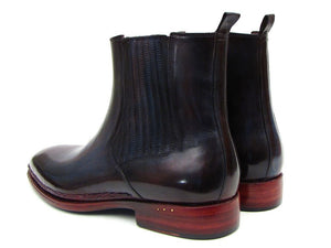 Paul Parkman Men's Chelsea Boots Navy & Bordeaux - Dudes Boutique