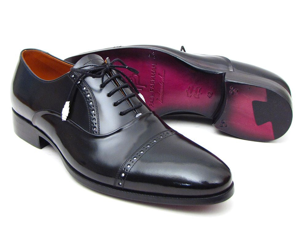 Paul Parkman Men's Captoe Oxfords Black Dress Shoes - Dudes Boutique