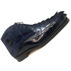 Mauri 2831 "Chicago" Ostrich Leg/Hornback Tail/Calf Ankle Boot - Dudes Boutique