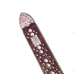 b.b. Simon 6079-B83 Pinks Eye Crystal Belt - Dudes Boutique
