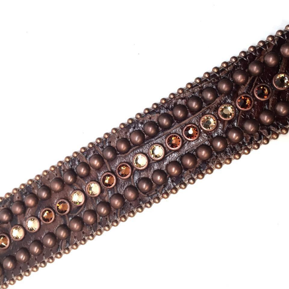 b.b. Simon 368-F34 Cleona Crystal Belt - Dudes Boutique