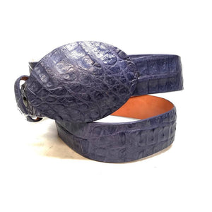 Los Altos Lavender Crocodile Full Skin Belt - Dudes Boutique