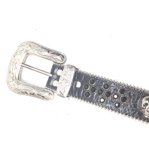 b.b. Simon "Crystal Skulls" Crystal Belt - Dudes Boutique