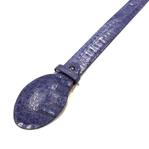 Los Altos Lavender Crocodile Full Skin Belt - Dudes Boutique