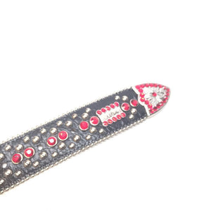 b.b. Simon "Black Cherry" Crystal Belt - Dudes Boutique