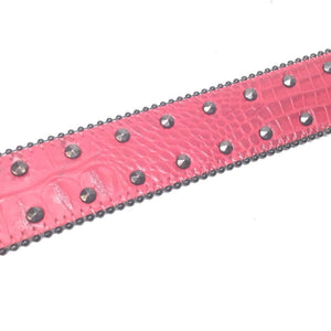 b.b. Simon "Red Croc Belly" Crystal Belt - Dudes Boutique