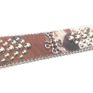 b.b. Simon "Cross Pony Hair" Crystal Belt - Dudes Boutique