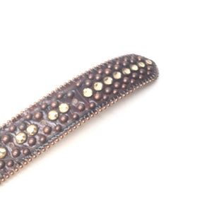 b.b. Simon "Chocolate Cross" Crystal Belt - Dudes Boutique