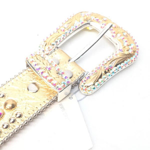 b.b. Simon "Metallic Gold" Crystal Belt - Dudes Boutique