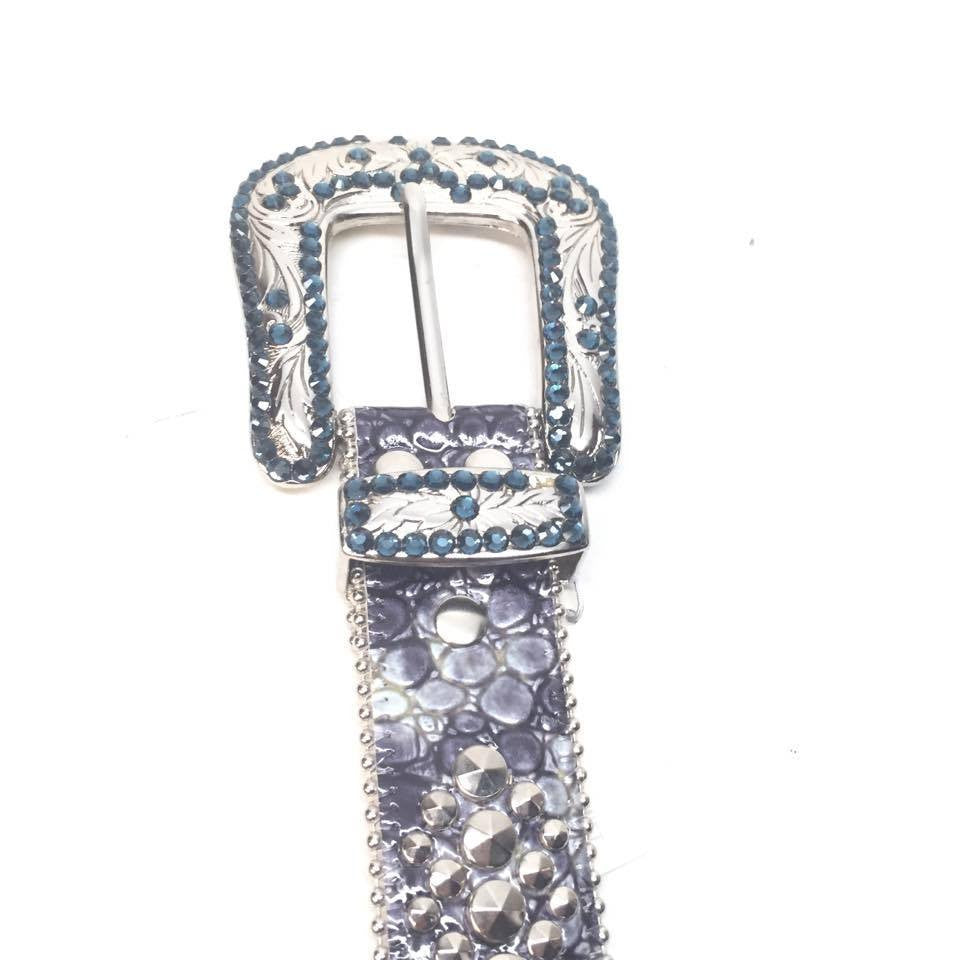 b.b. Simon "Blue Lakes" Crystal Belt - Dudes Boutique