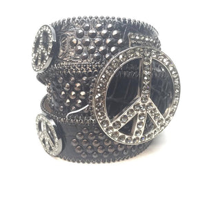 b.b. Simon "Love Wins" Crystal Belt - Dudes Boutique