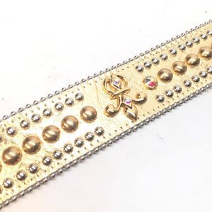 b.b. Simon "Metallic Gold" Crystal Belt - Dudes Boutique
