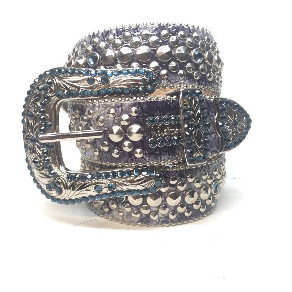 b.b. Simon "Blue Lakes" Crystal Belt - Dudes Boutique